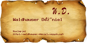 Waldhauser Dániel névjegykártya